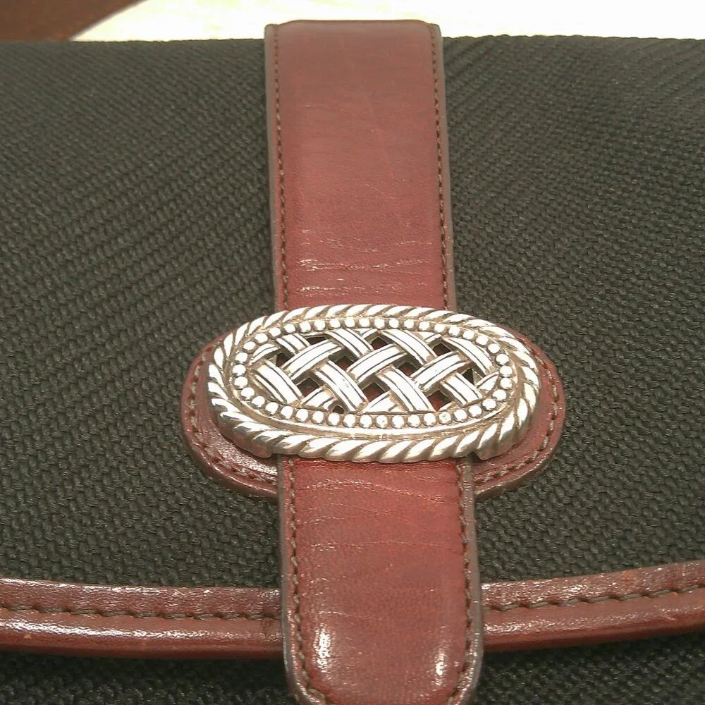Brighton Vintage Leather Western Equestrian Style crossbody Saddle Bag Y2K